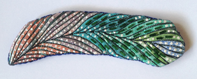 Feather Fun - hat brooch