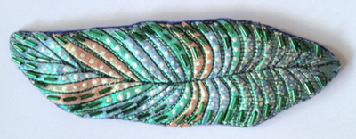 Feather Play - hat brooch