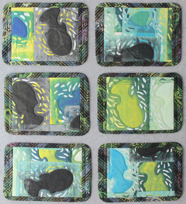 Place mats 1 - creative silk screen prints